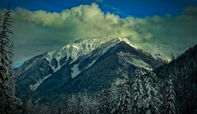 Sunlit Mount Revelstoke, British Columbia
