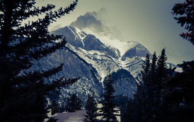 Banff Rocky Mountain Resort (right next to Cascade Mountain)