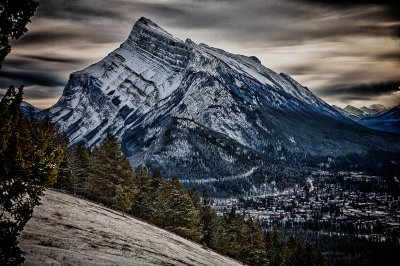 Rundle Mountain and Banff