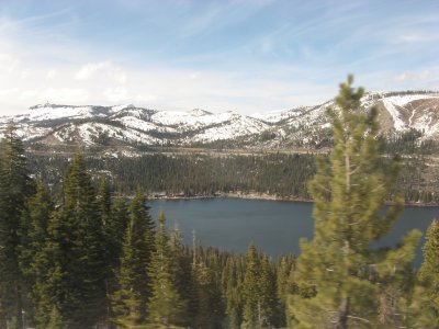 Donner Lake viewed from the train.