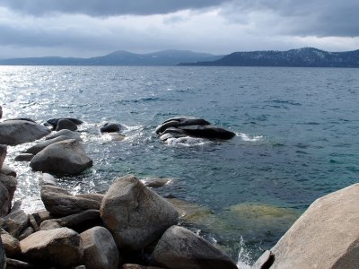 Lake Tahoe shoreline.