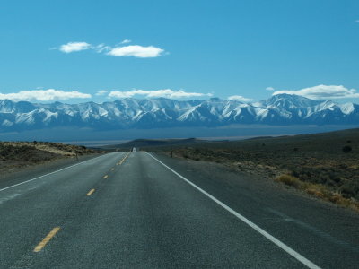 The drive across Nevada on US HWY 50 on Friday.