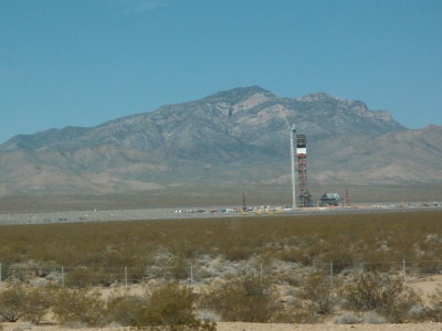 A solar concentrator facility at the CA border.
