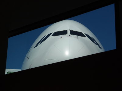 Close up of the A380.