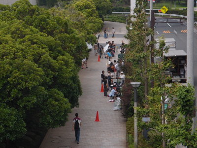 Day 3, filming of a soap opera in front of our hotel. Emiko knows the actress, a former ballerina.