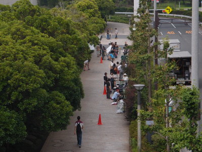 Day 3, filming of a soap opera in front of our hotel.  Emiko knows the actress, a former ballerina.