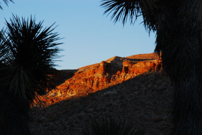 First lights of Red Rock Canyon