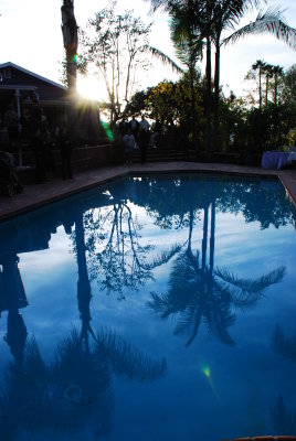 Pleasant Evening by the Pool