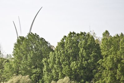 ..... a view of the Air Force Memorial in Arlington, VA.
