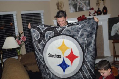 Daryl, Ben, Steelers Blanket