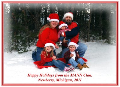 Our 1st family photo as Michiganders. It was so very cold out this day. 