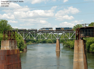 An old Sd40-2 trails a newer GE at Weldon. copy.jpg