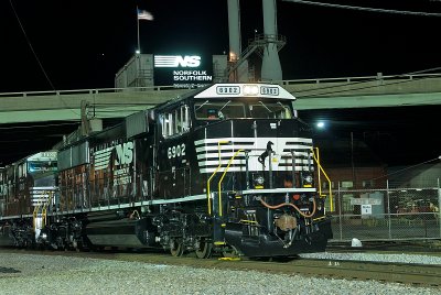 The 6902 sits at Roanoke under the shop sign.tif