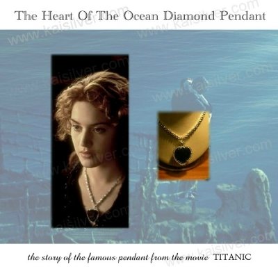 Big Sapphire Pendant, The Heart Pendant From The Movie Titanic