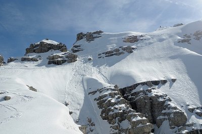 In cresta verso la cima