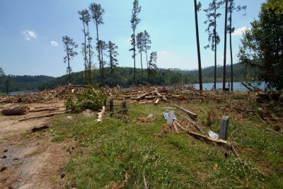 Guntersville Tornado path, 3 tornados hit in the same day