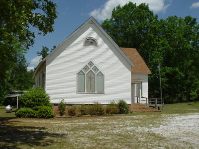 Oak Bowery Baptist Church in Weoguflka Al USA 1800s