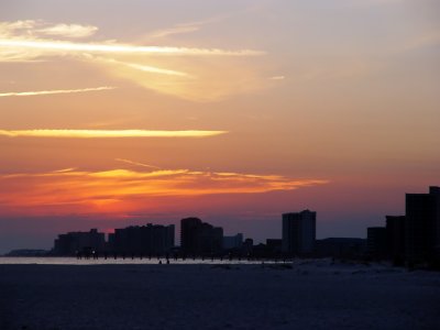 Sunset Orange Beach,  buildings