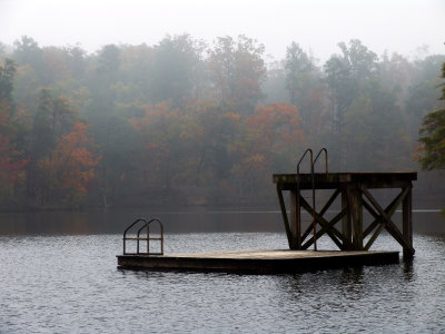 Diving ramp on Lake Cheaha, Cheaha Mountain is the highest point in Alabama