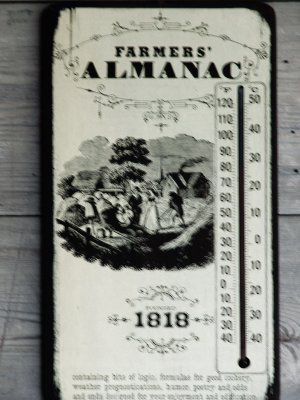 Old Almanac Weather Thermometer