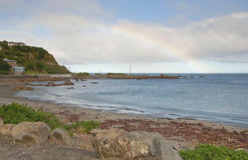 5  May 2011 - Rainbow over Owhiro Bay