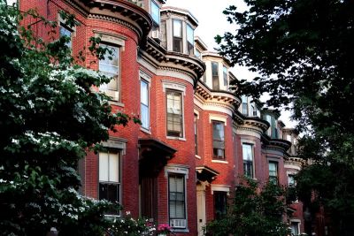 Late Summery Light on South End Brownstones