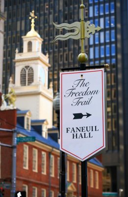 Old State House - Freedom Trail Sign