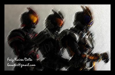 Masked Rider Faiz, Kaixa And Delta