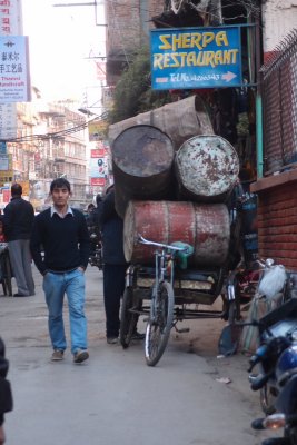 Street view in Kathmandu Thamel district