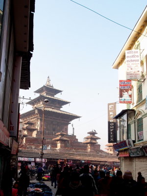 Coming up to Durbar Square