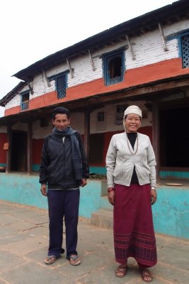 Laxmi Garung and her husband