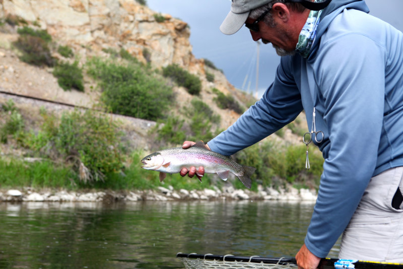 Pro Guide Greg Falls With Rainbow