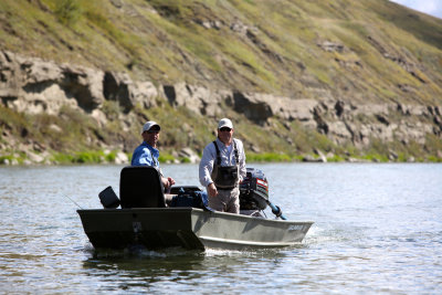 Bruce and Frank, Headed Upstream