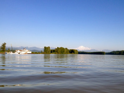 View of Mt. Baker from the Fraser