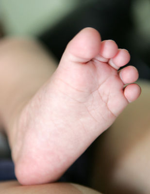 Baby Lara's foot