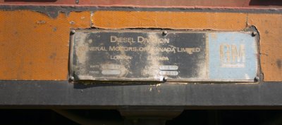 SD38-2 Builder's Plate