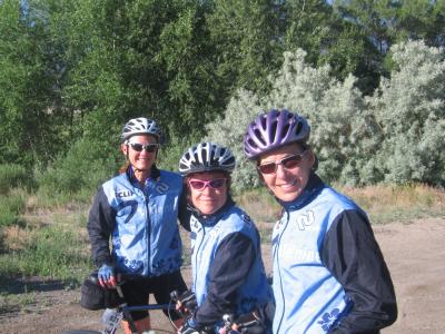 Day 6: Susan, Janet and Sharon leaving Salida