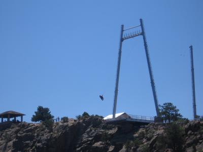 Bungee Jumping over Royal Gorge, 1,178 feet (359 meters) over the Arkansas River