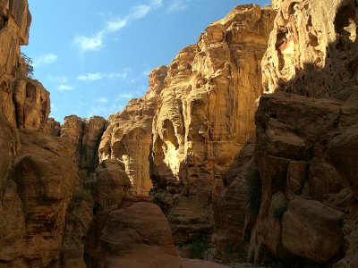 Title:  Rocks and Shadows in Petra     By: Susan