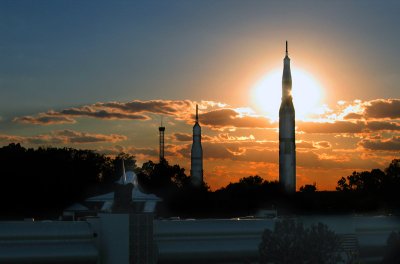 Sunset, Tranquility Base & Space Camp, Huntsville, Alabama  by Typeaux