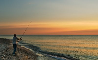 Early Morning Fisherman  by Snowspond