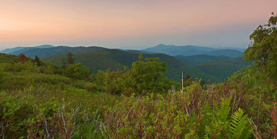 View from the top of Black Balsam, NC