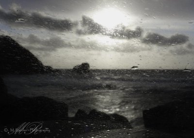 Blustery windy day at the coast