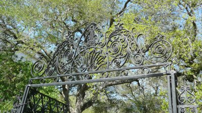 An example of the beautiful ironwork all over Charleston.