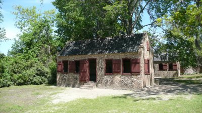 The skilled slaves lived in these brick houses.