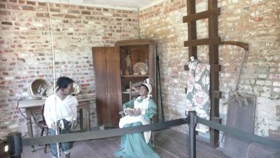 The Boone family was wealthy enough to allow just one slave family per house.