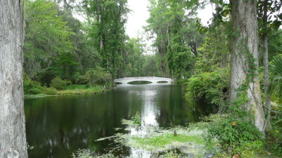 There are several pretty bridges throughout the gardens.