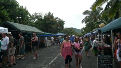 The food booths are so popular that restaurants around the island shut down due to lack of business.