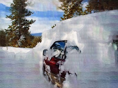 Snow 3-23-03. Glacier View, CO