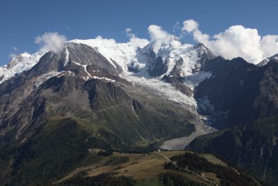 Aiguille du Gouter and Mont Blanc